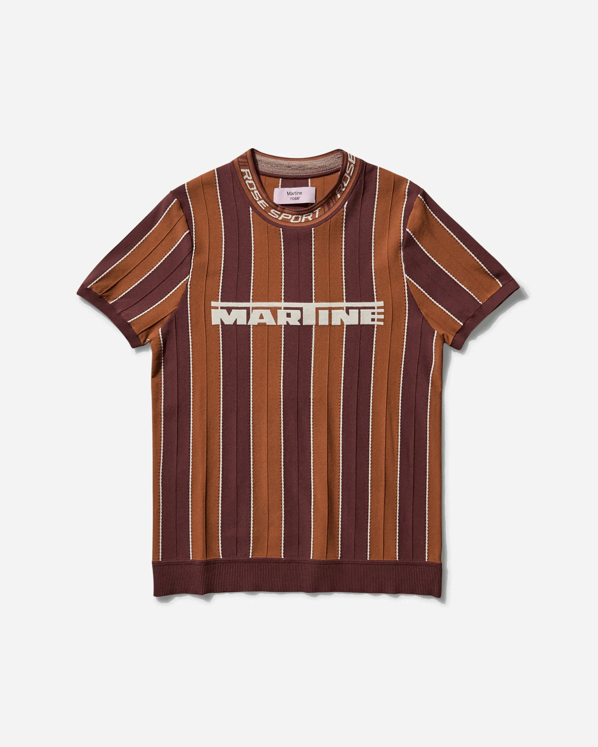 Braunes enges Logo T-Shirt für Damen