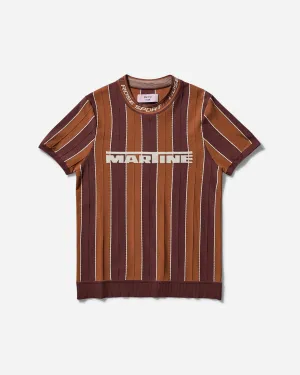 Braunes enges Logo T-Shirt für Damen