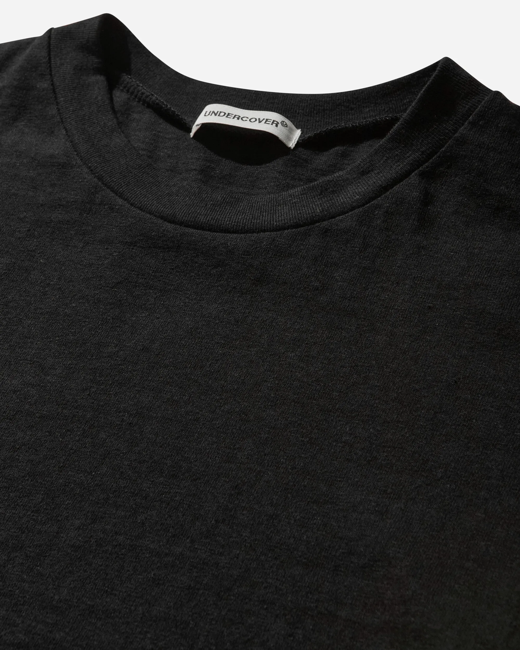 Damen T-Shirt mit Plisseesaum Schwarz
