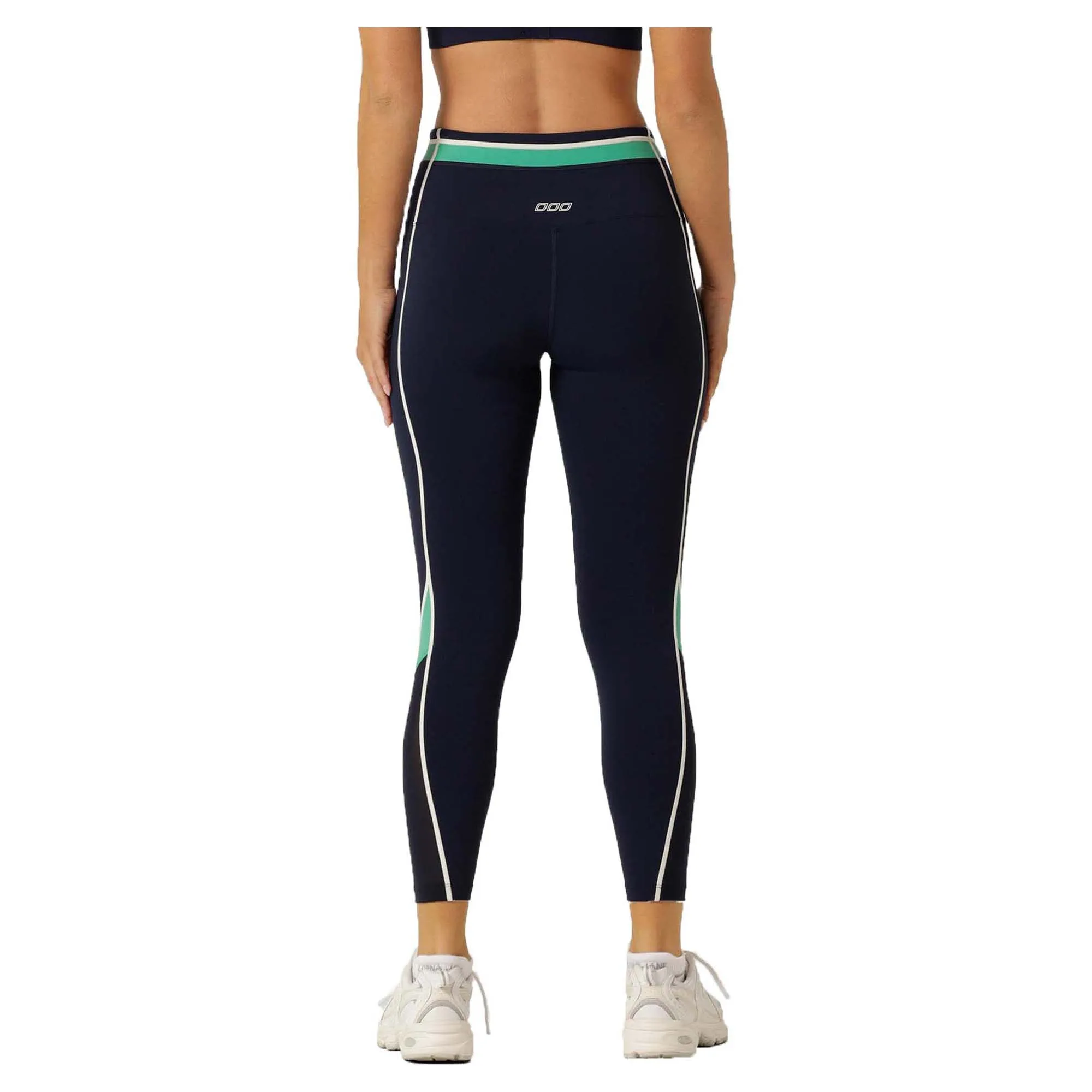 Damen-Staffel-Leggings mit Knöchelausschnitt