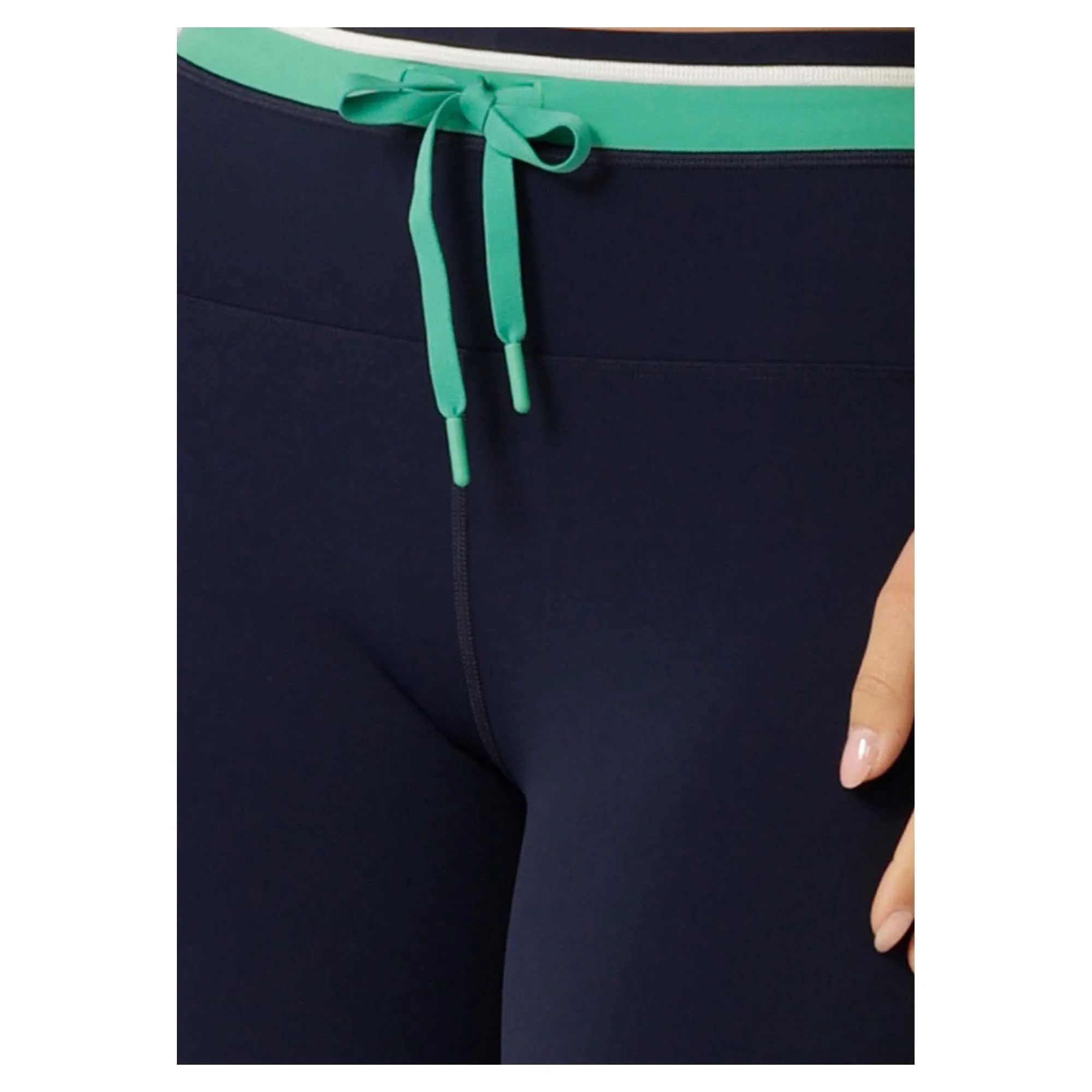 Damen-Staffel-Leggings mit Knöchelausschnitt