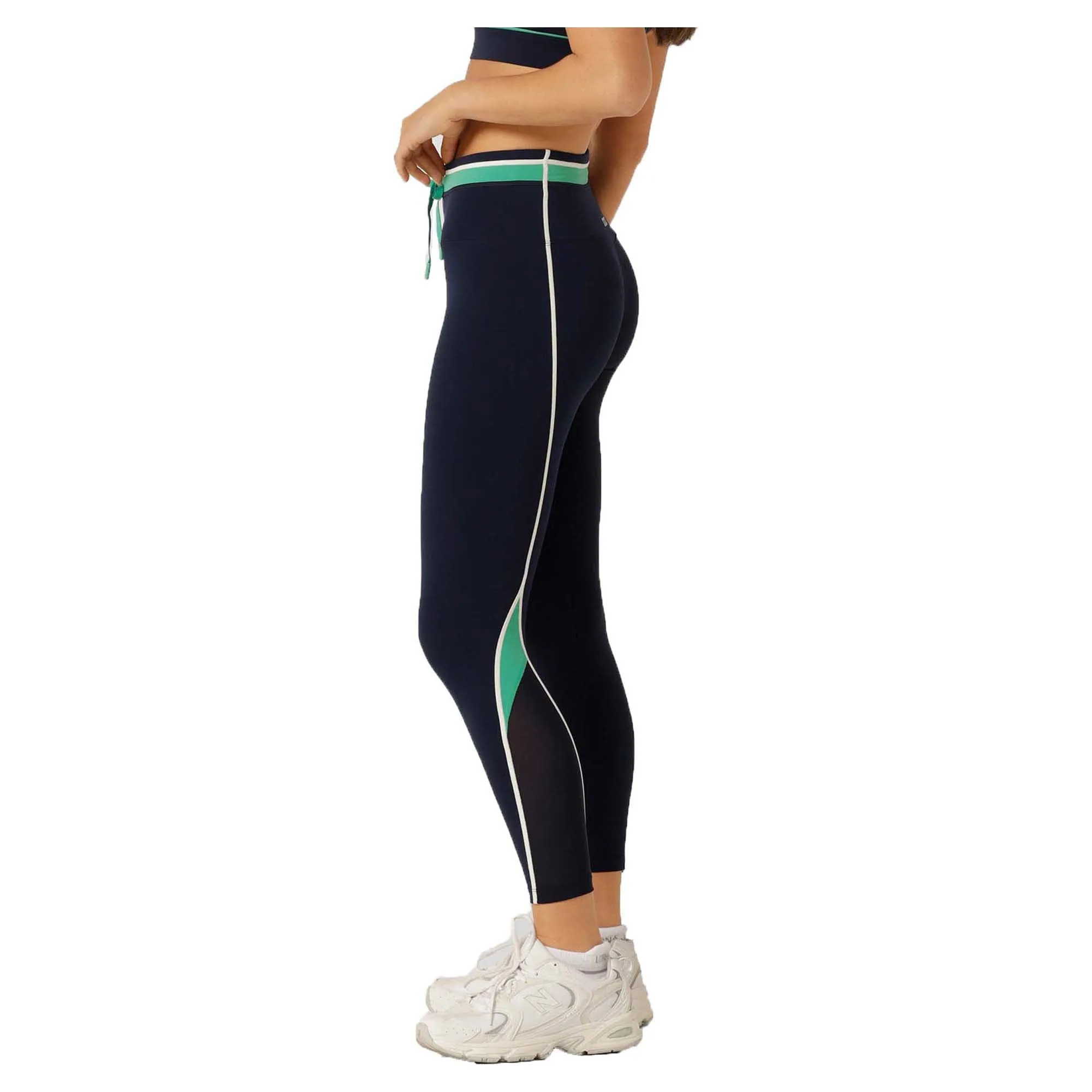Damen-Staffel-Leggings mit Knöchelausschnitt