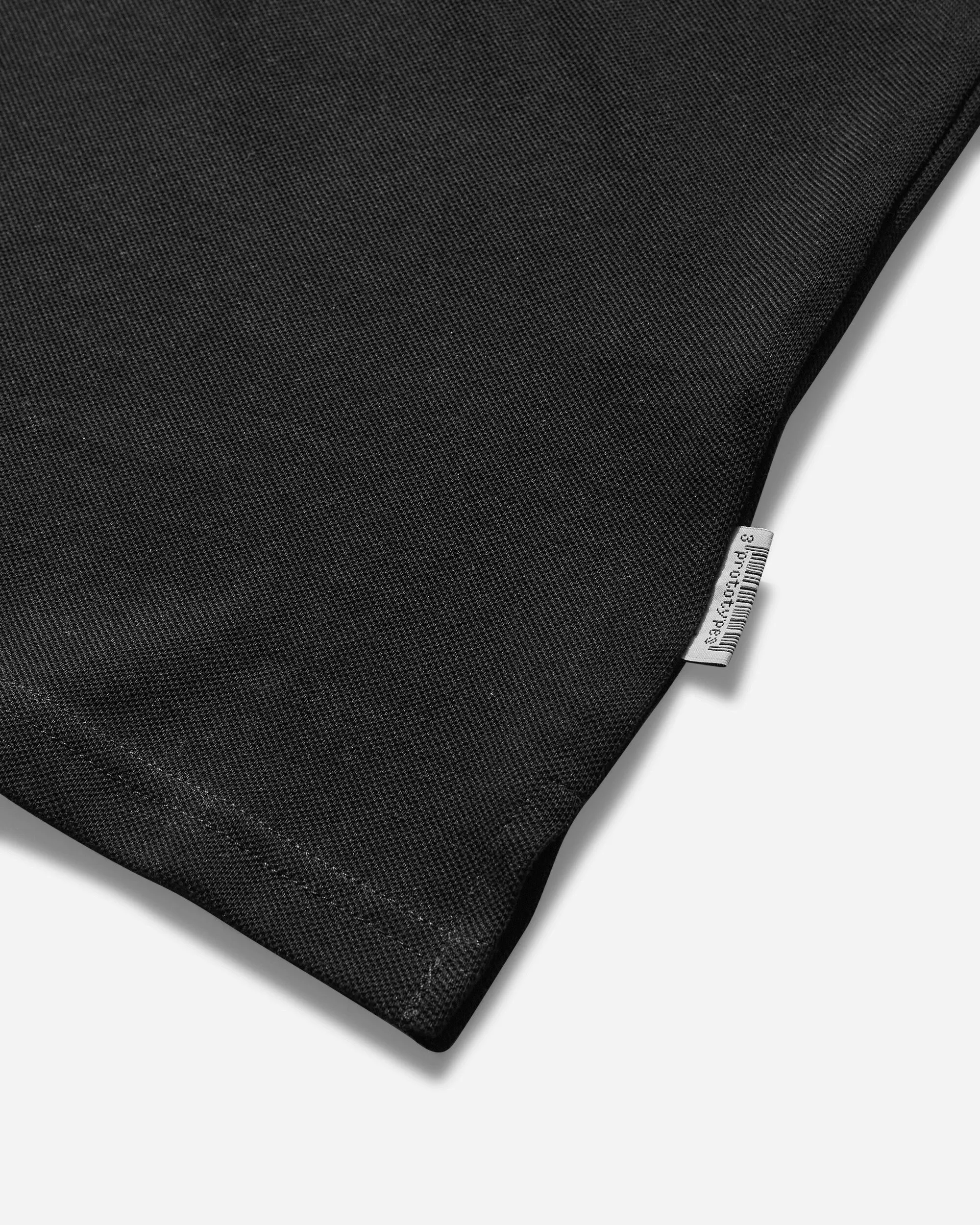 Damen-Wrapped-Polo-Shirt Schwarz