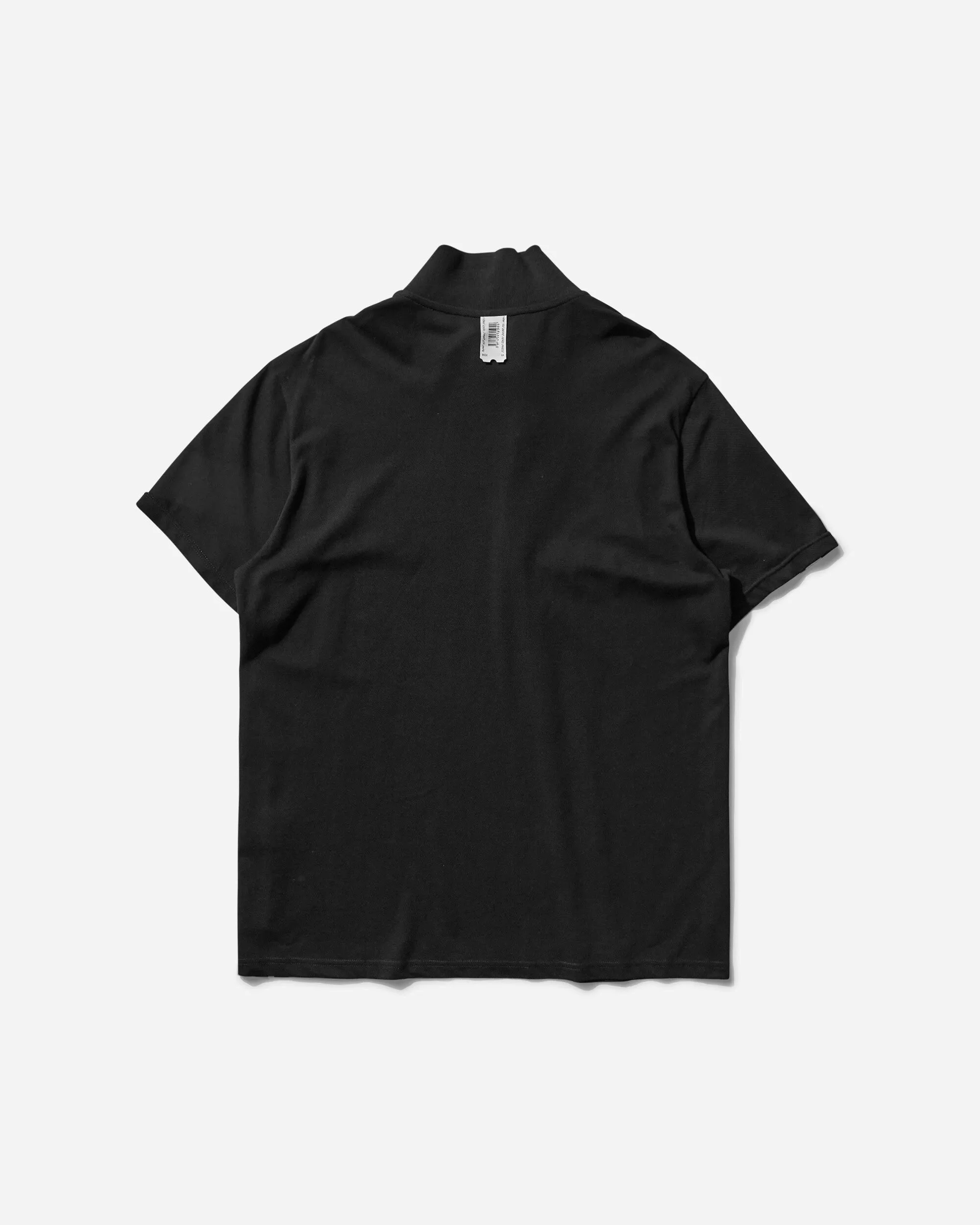Damen-Wrapped-Polo-Shirt Schwarz