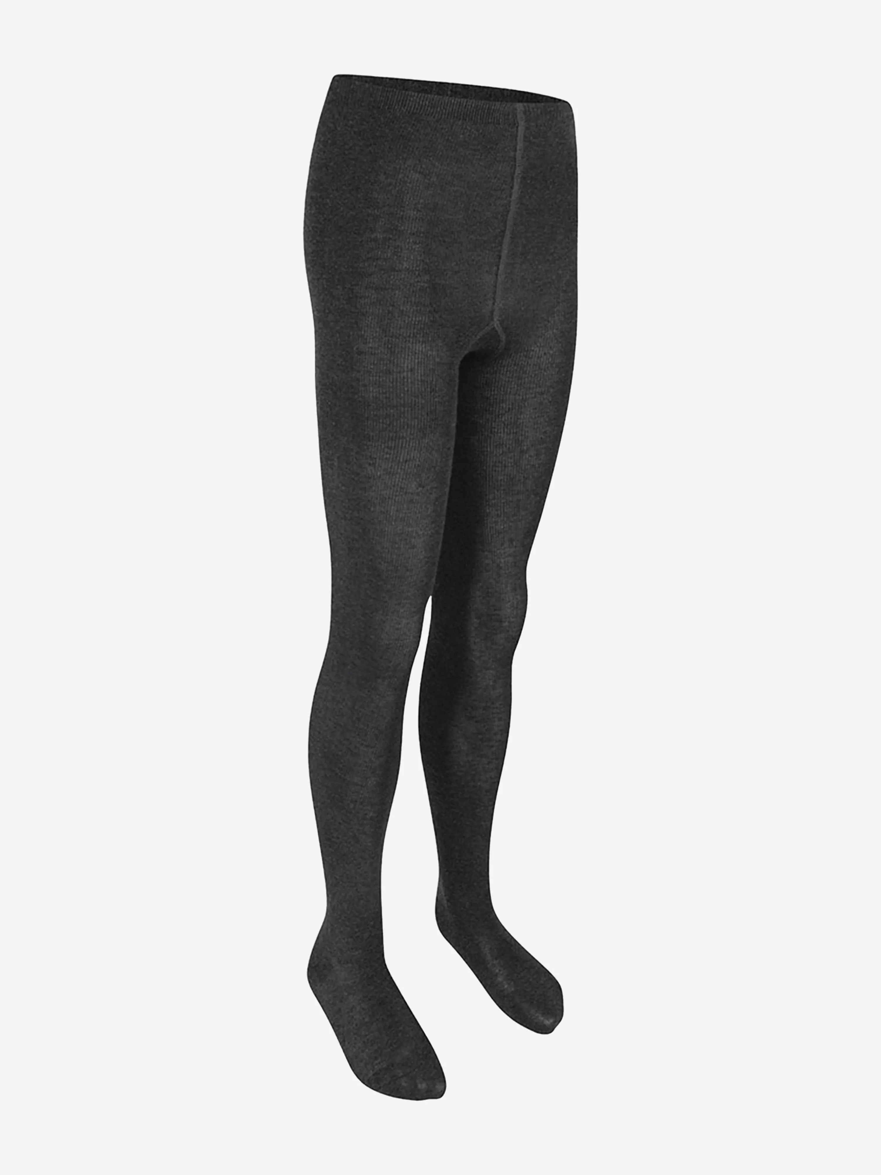 Zeco Girls School Baumwollstrumpfhosen (2er Pack) in Schwarz