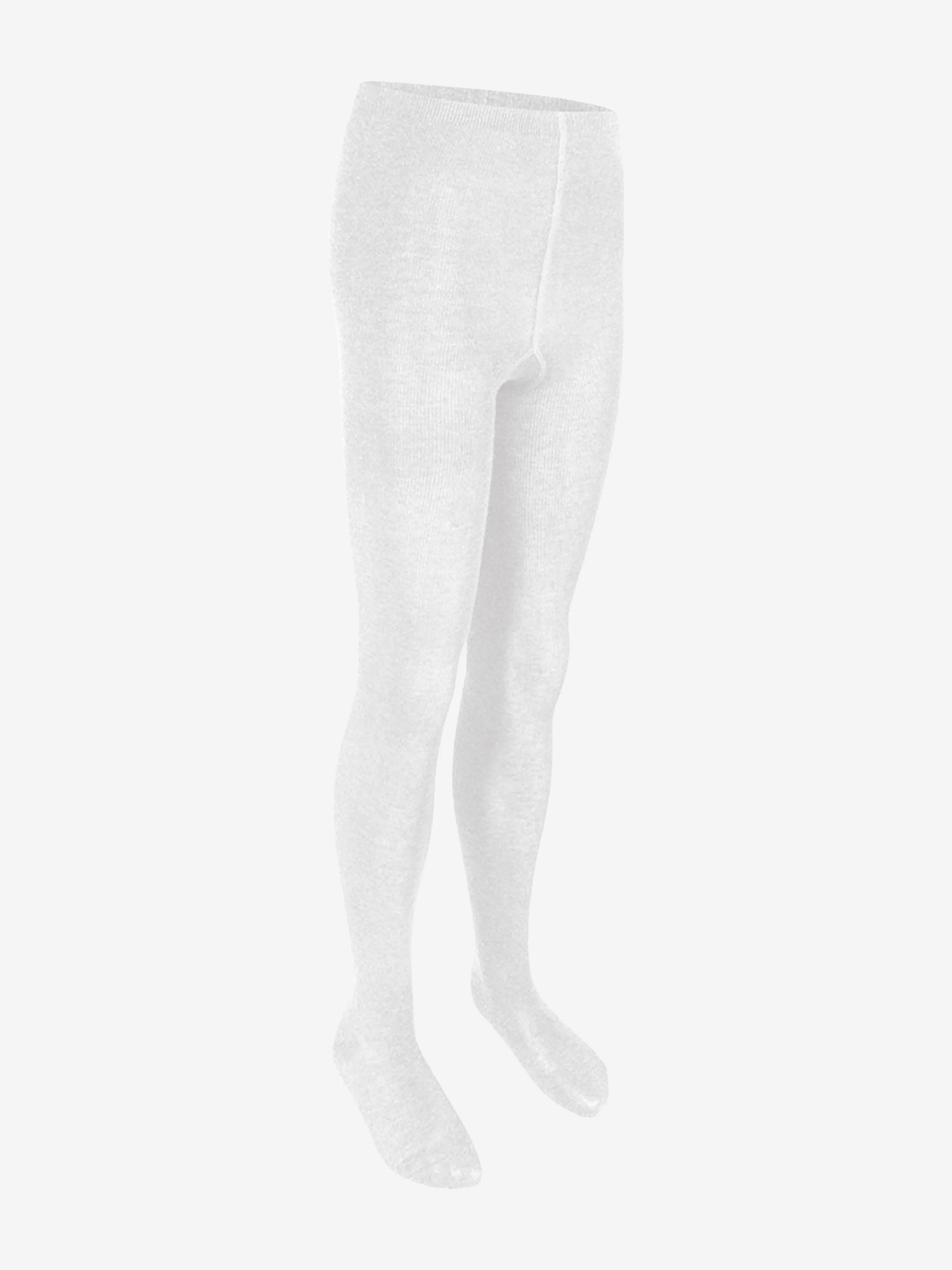 Zeco Girls School Baumwollstrumpfhosen (2er Pack) in Weiß