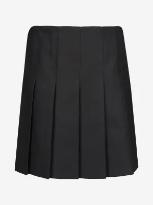 Zeco Girls School Junior Faltenrock mit festgenähten Falten in Schwarz