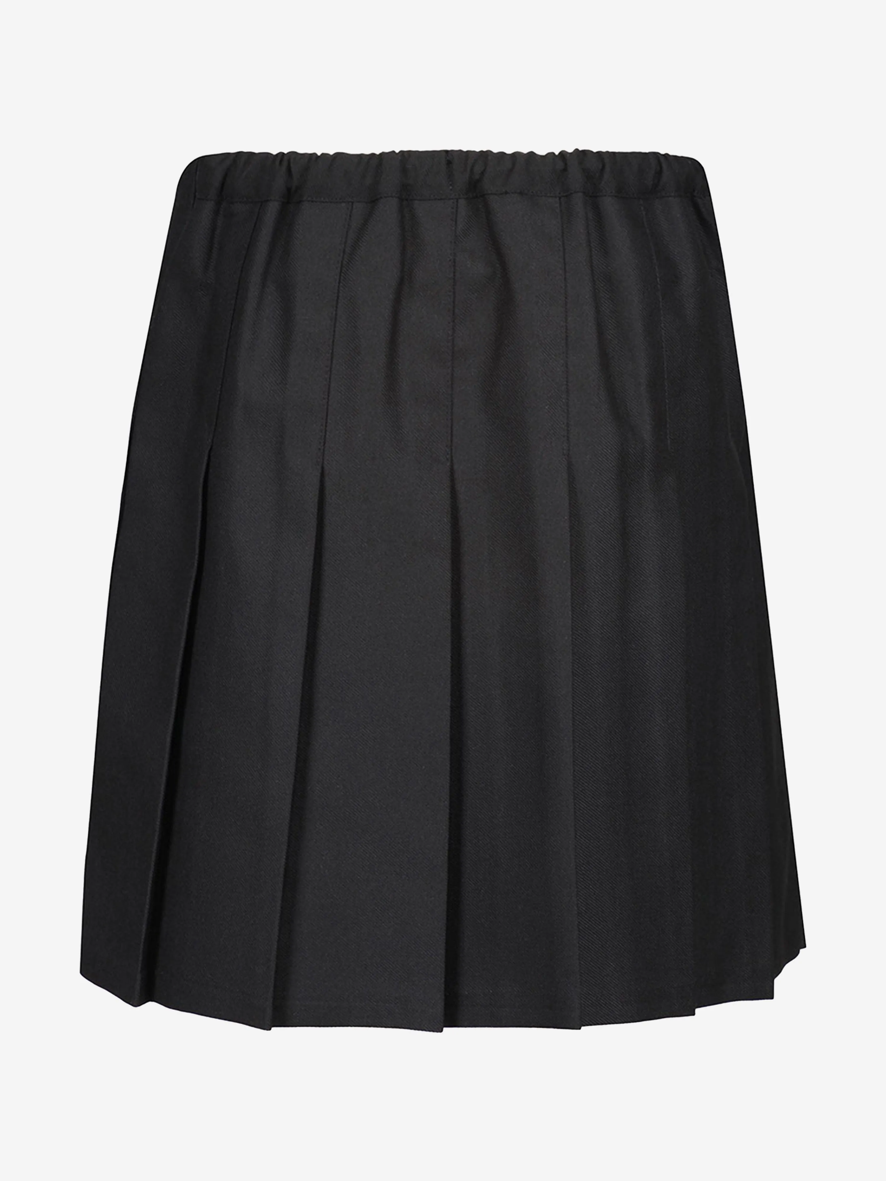 Zeco Girls School Junior Faltenrock mit festgenähten Falten in Schwarz