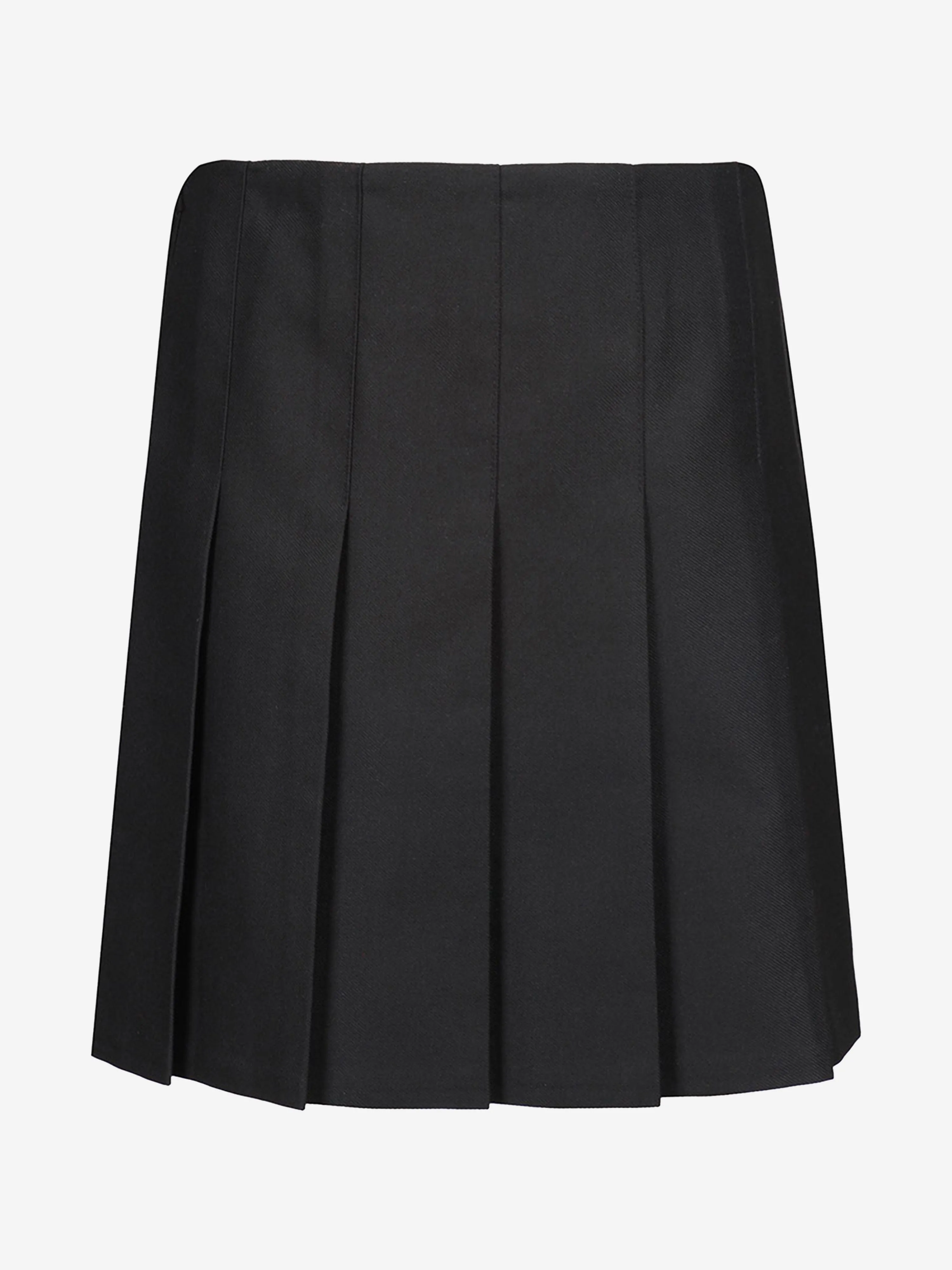 Zeco Girls School Junior Faltenrock mit festgenähten Falten in Schwarz