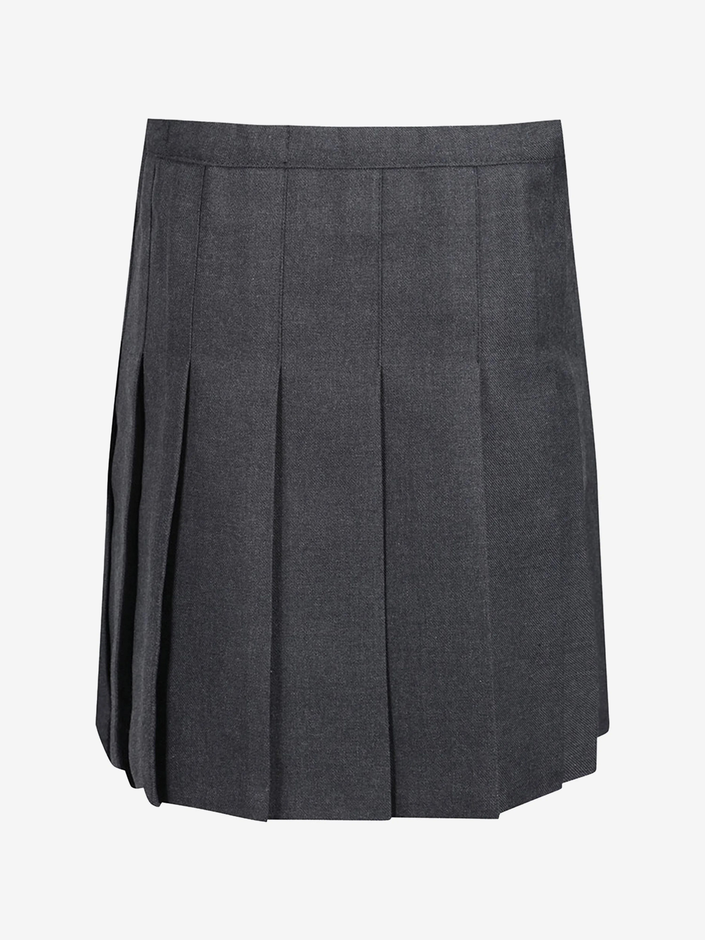 Zeco Girls School Junior Faltenrock mit angenähten Falten in Grau