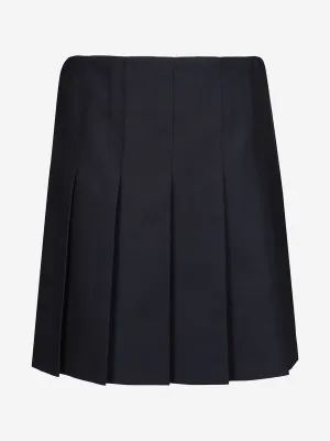 Zeco Girls School Junior Faltenrock mit festgenähten Falten in Marineblau