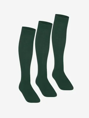 Zeco Girls School Kniestrümpfe (3er Pack) in Grün