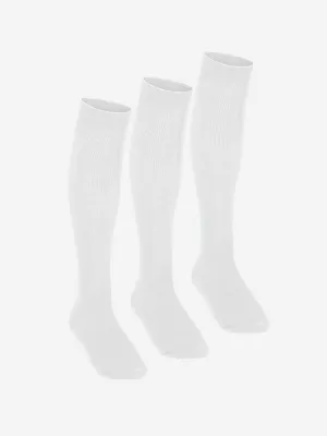 Zeco Girls School Kniestrümpfe (3er Pack) in Weiß