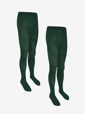 Zeco Girls School Blickdichte Strumpfhosen (2er Pack) in Grün
