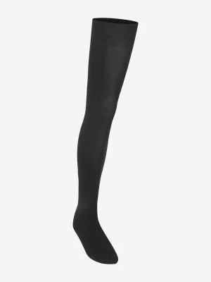 Zeco Girls School Overknee Socken in Schwarz