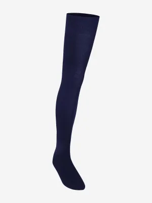 Zeco Girls School Overknee-Socken in Marineblau