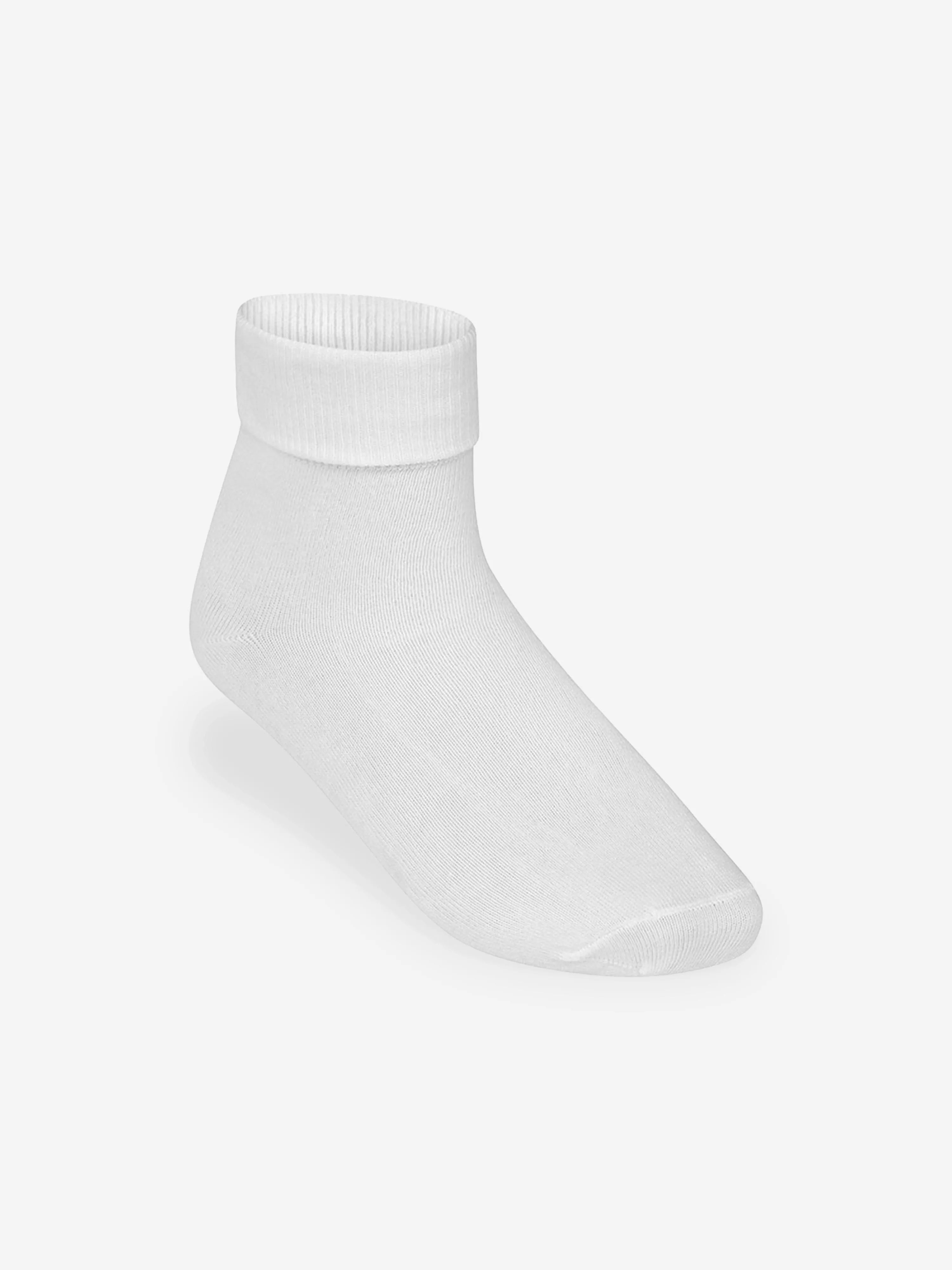 Zeco Girls School Umschlag-Socken (3er Pack) in Weiß