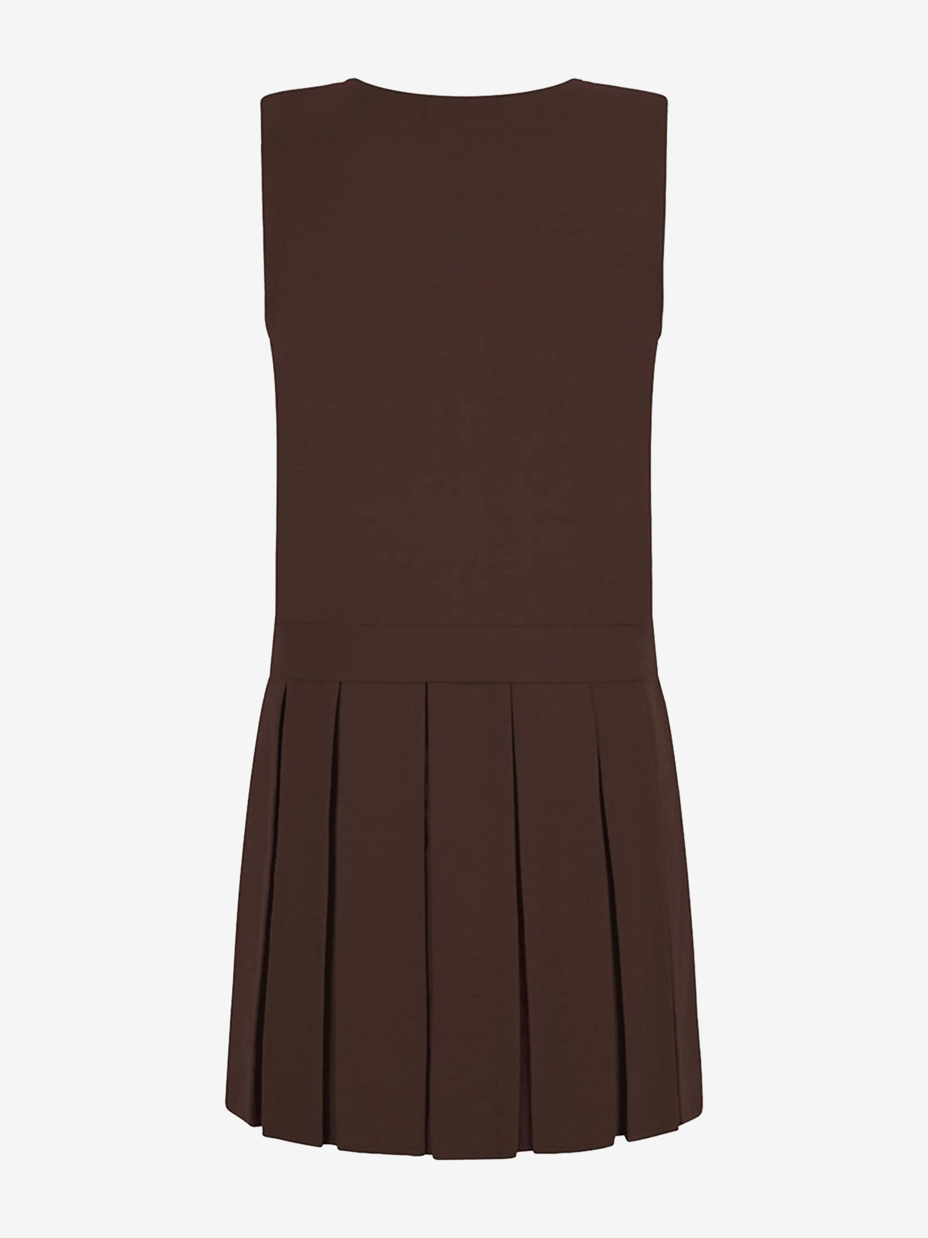 Zeco Girls School Pinafore Kleid mit Reißverschluss in Braun