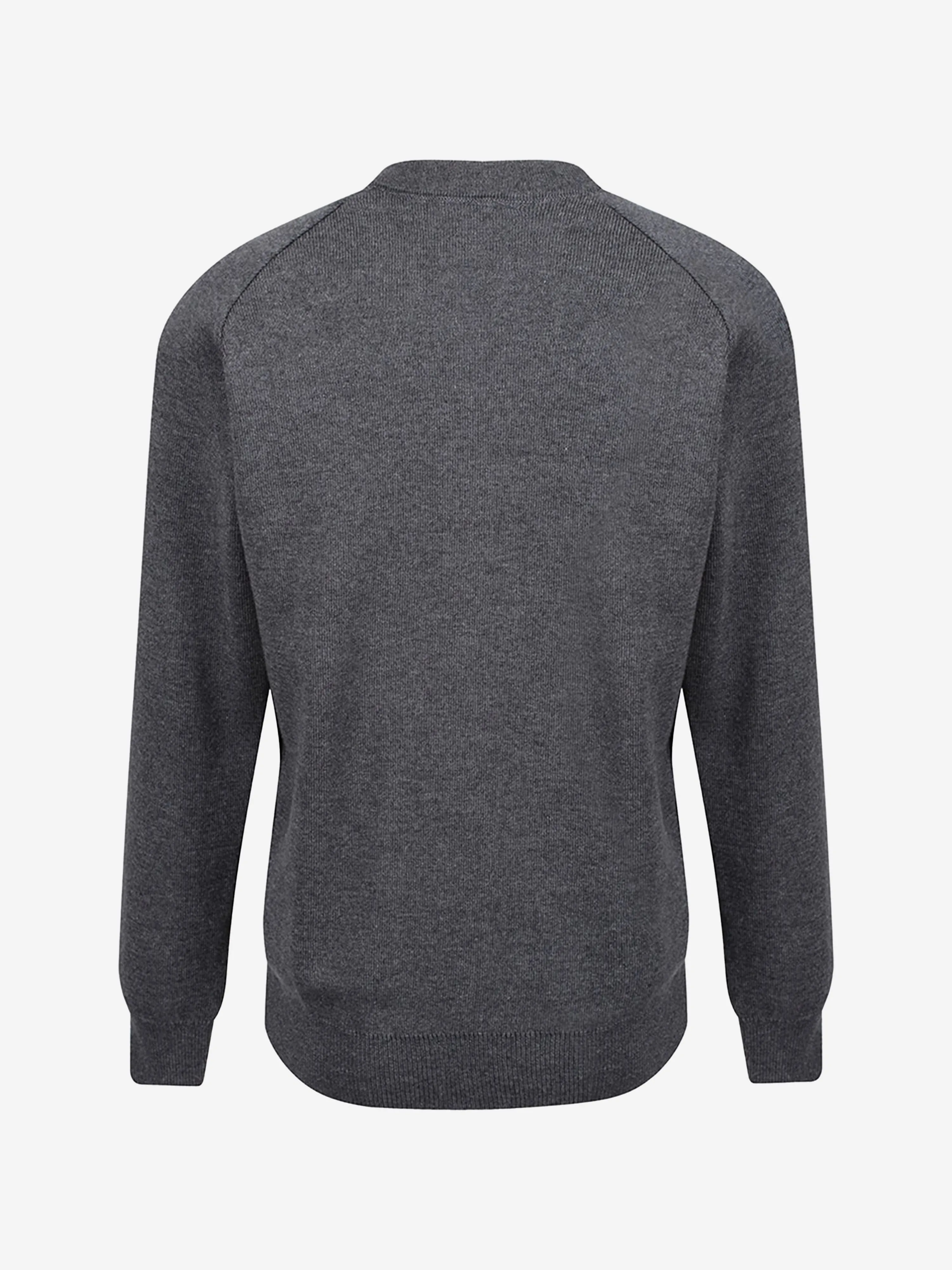 Zeco Kids School Baumwoll-Mix Strickcardigan in Grau