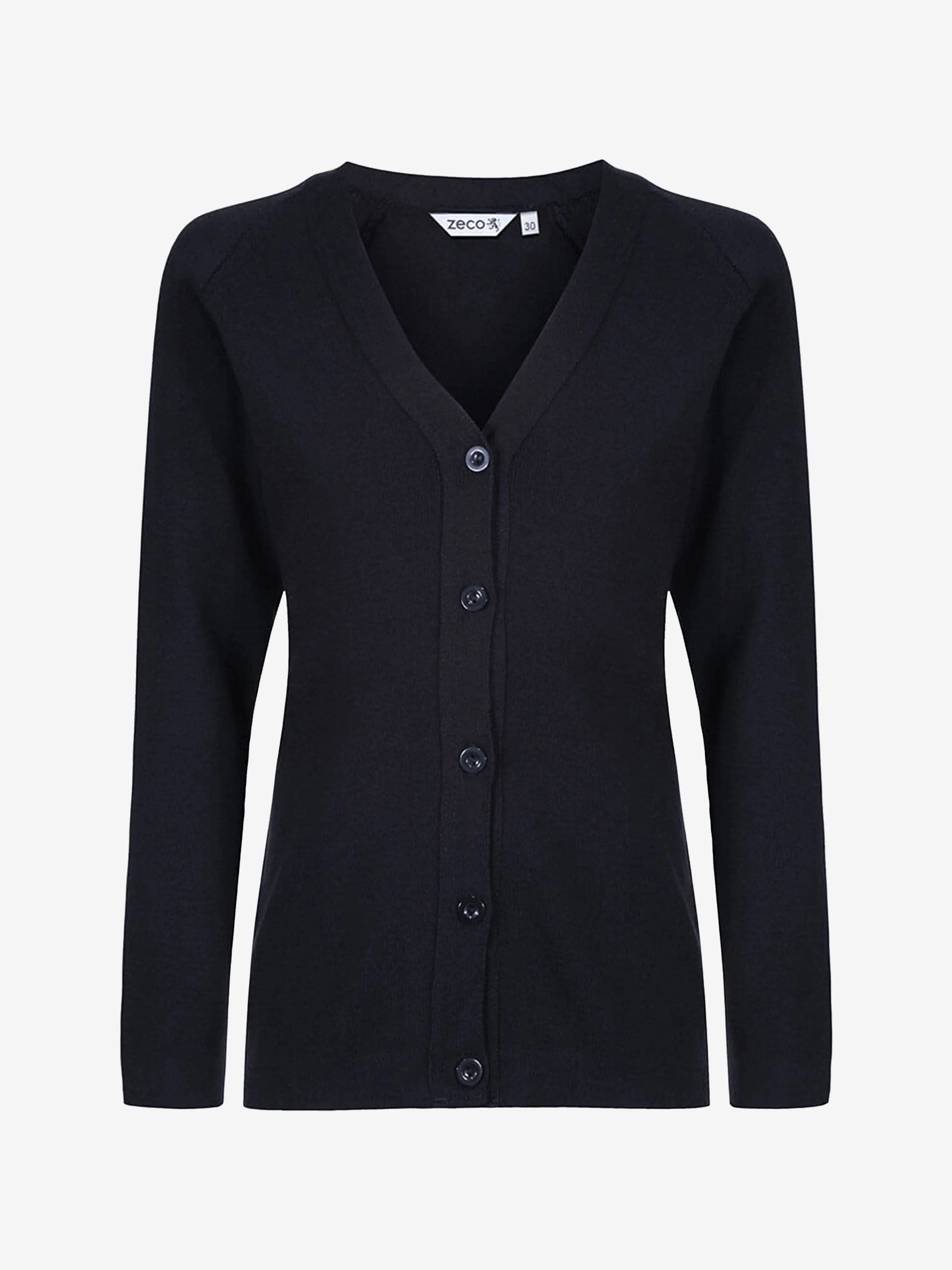 Zeco Kids School Baumwoll-Mix Strickcardigan in Marineblau
