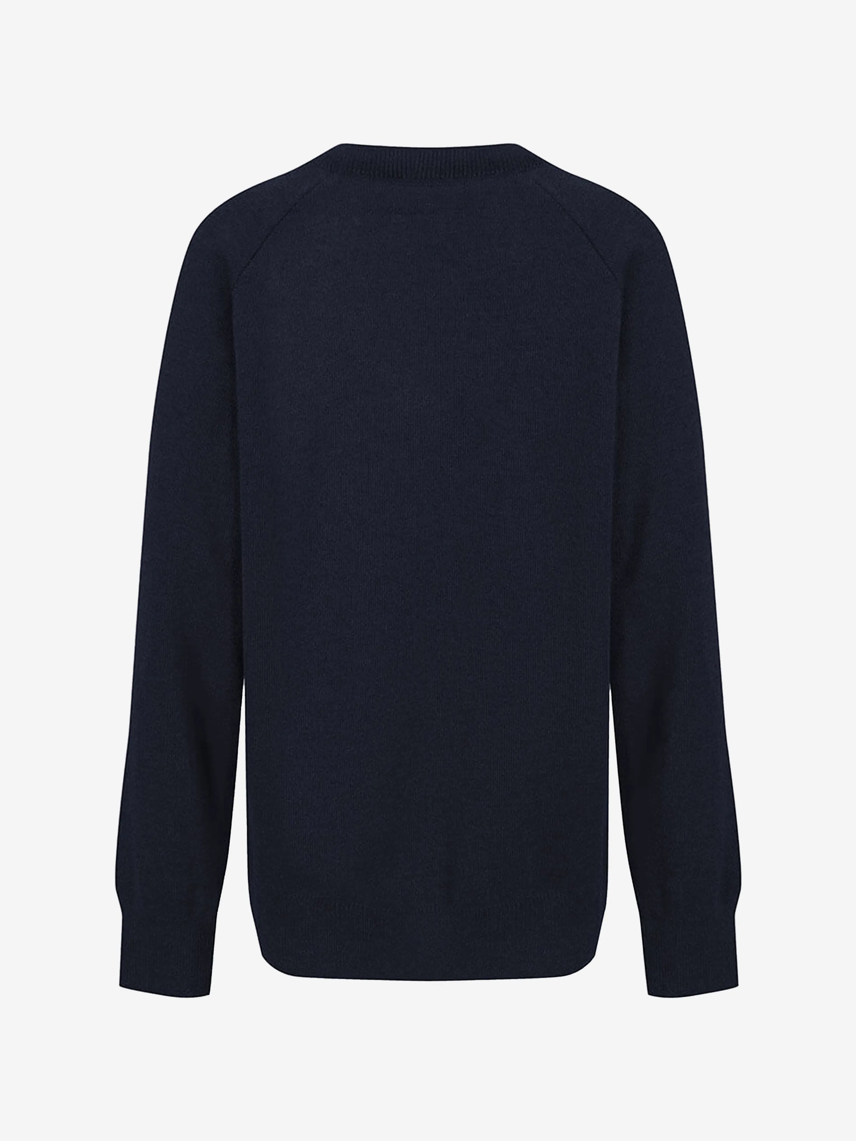 Zeco Kids School Baumwoll-Mix Strickpullover mit V-Ausschnitt in Marineblau