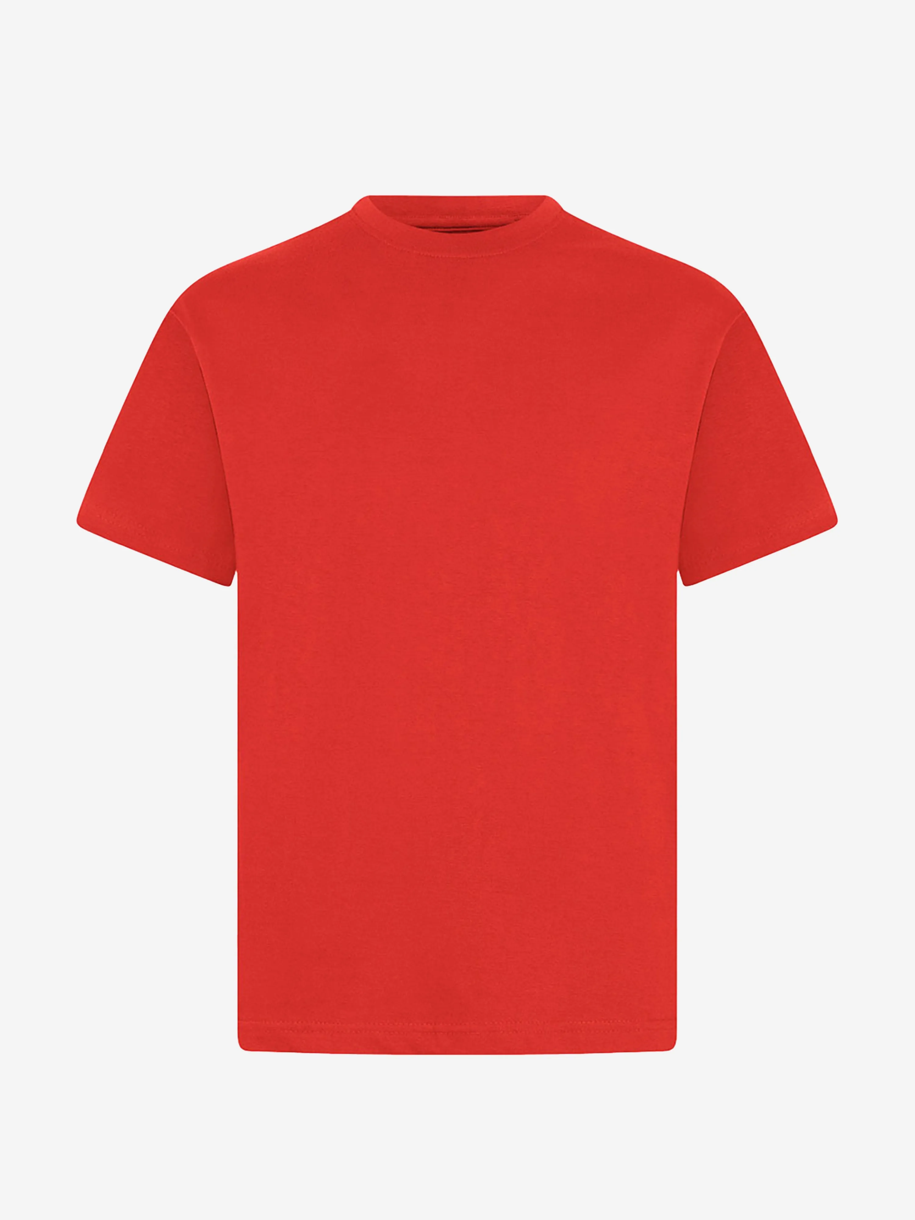 Zeco Kids Schul-Rundhals-T-Shirt (Zwillingspack) in Rot