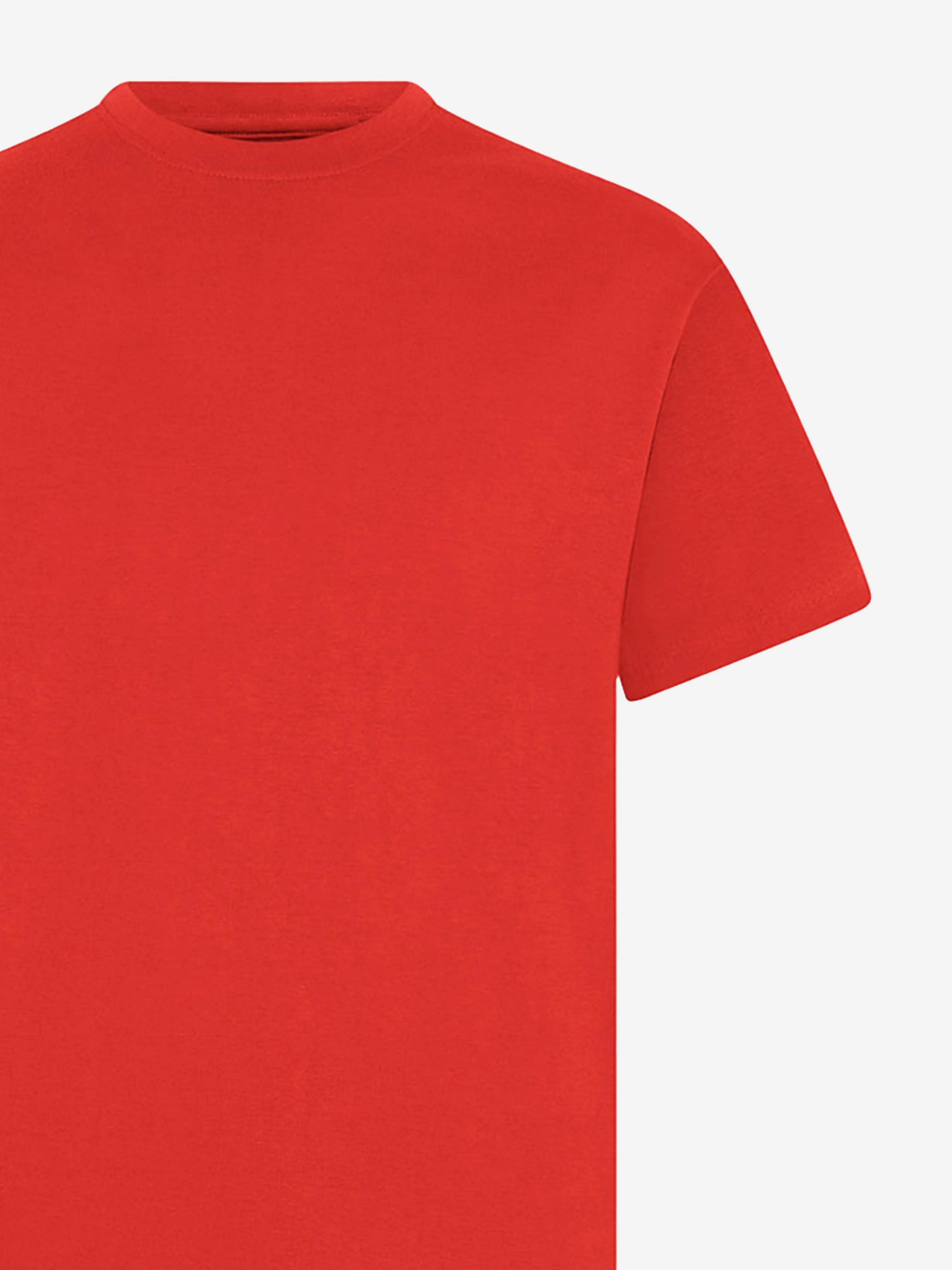 Zeco Kids Schul-Rundhals-T-Shirt (Zwillingspack) in Rot
