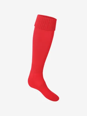 Zeco Kids Schul-Fußballsocken in Rot