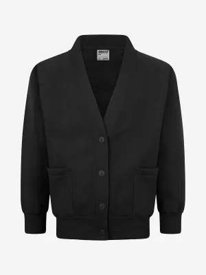 Zeco Kids Schul-Sweatshirt Cardigan in Schwarz