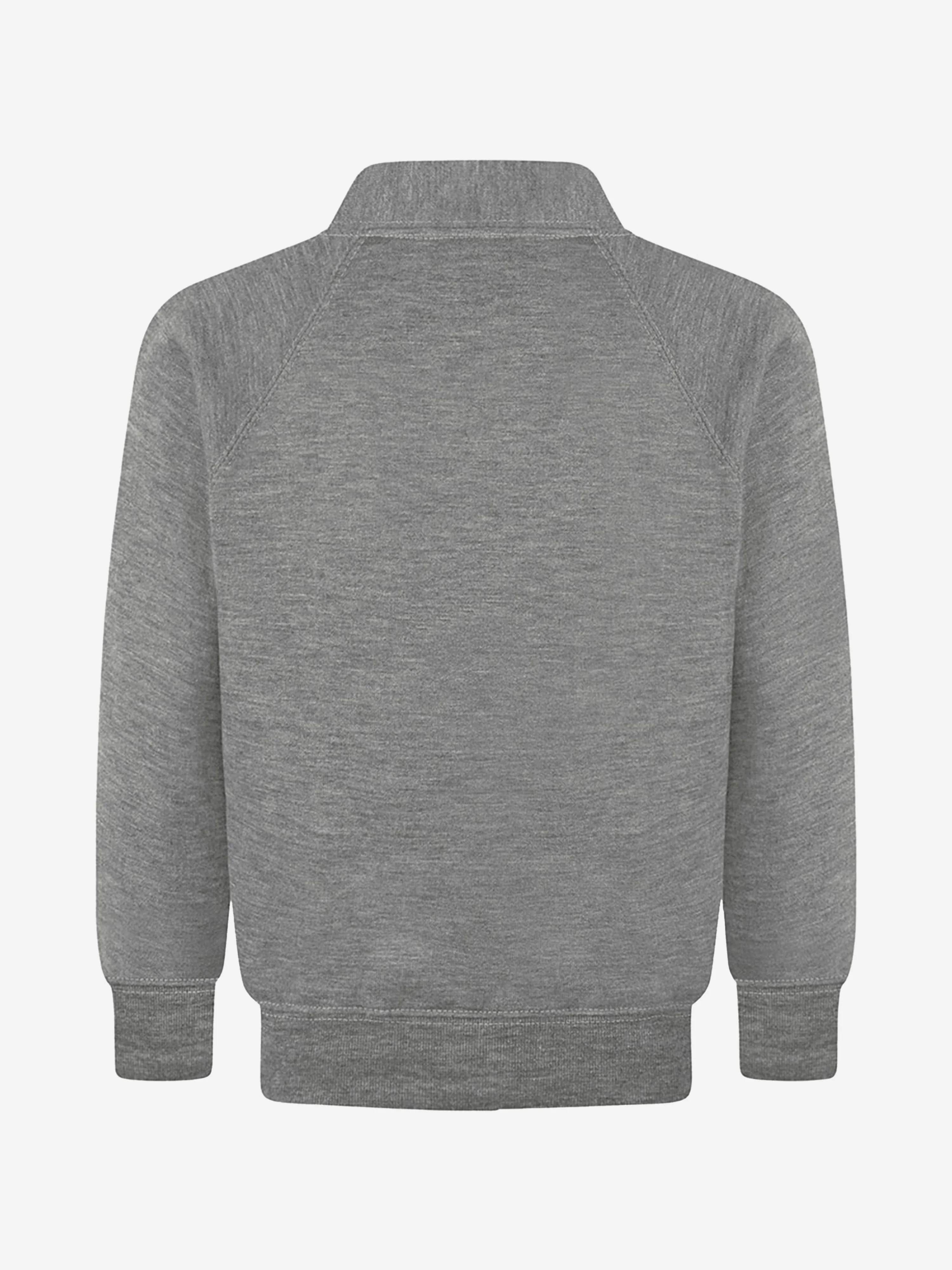 Zeco Kids Schul-Sweatshirt Cardigan in Grau
