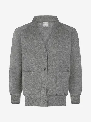 Zeco Kids Schul-Sweatshirt Cardigan in Grau
