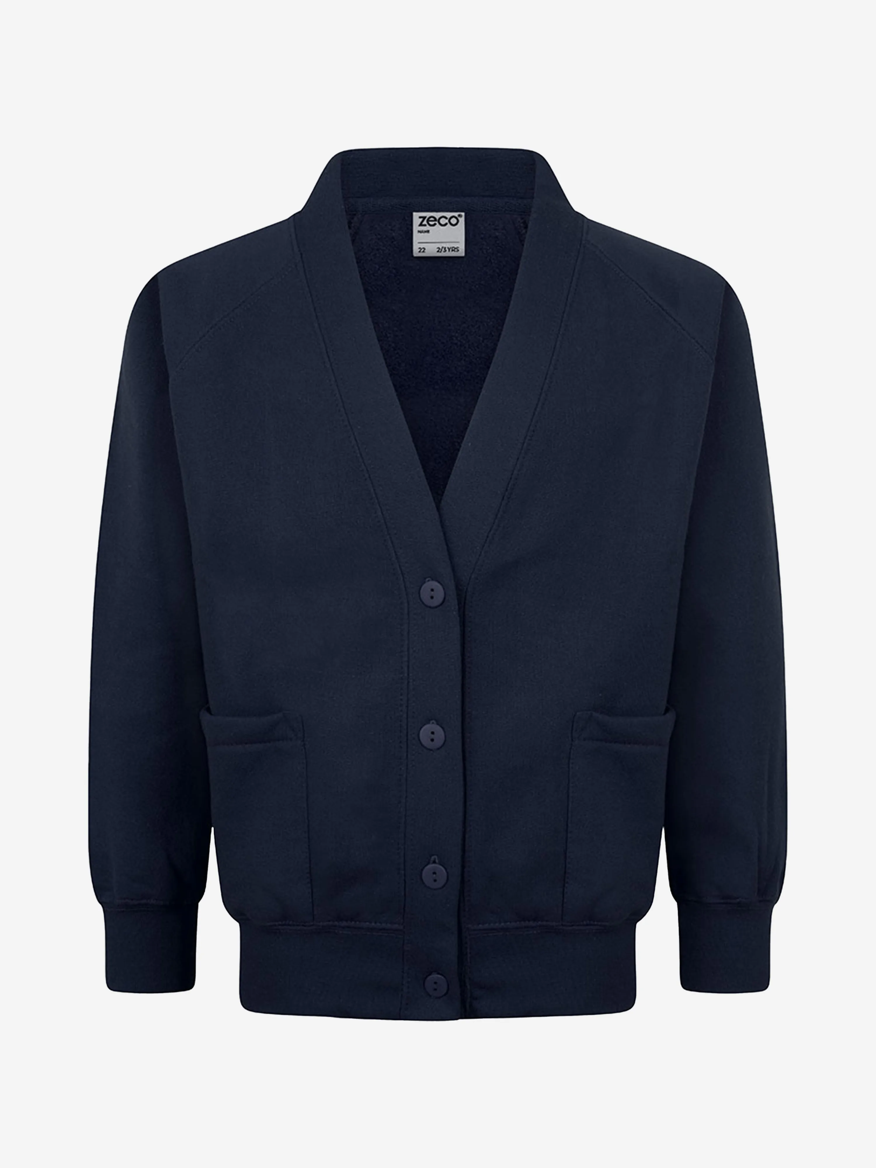 Zeco Kids Schul-Sweatshirt Cardigan in Marineblau