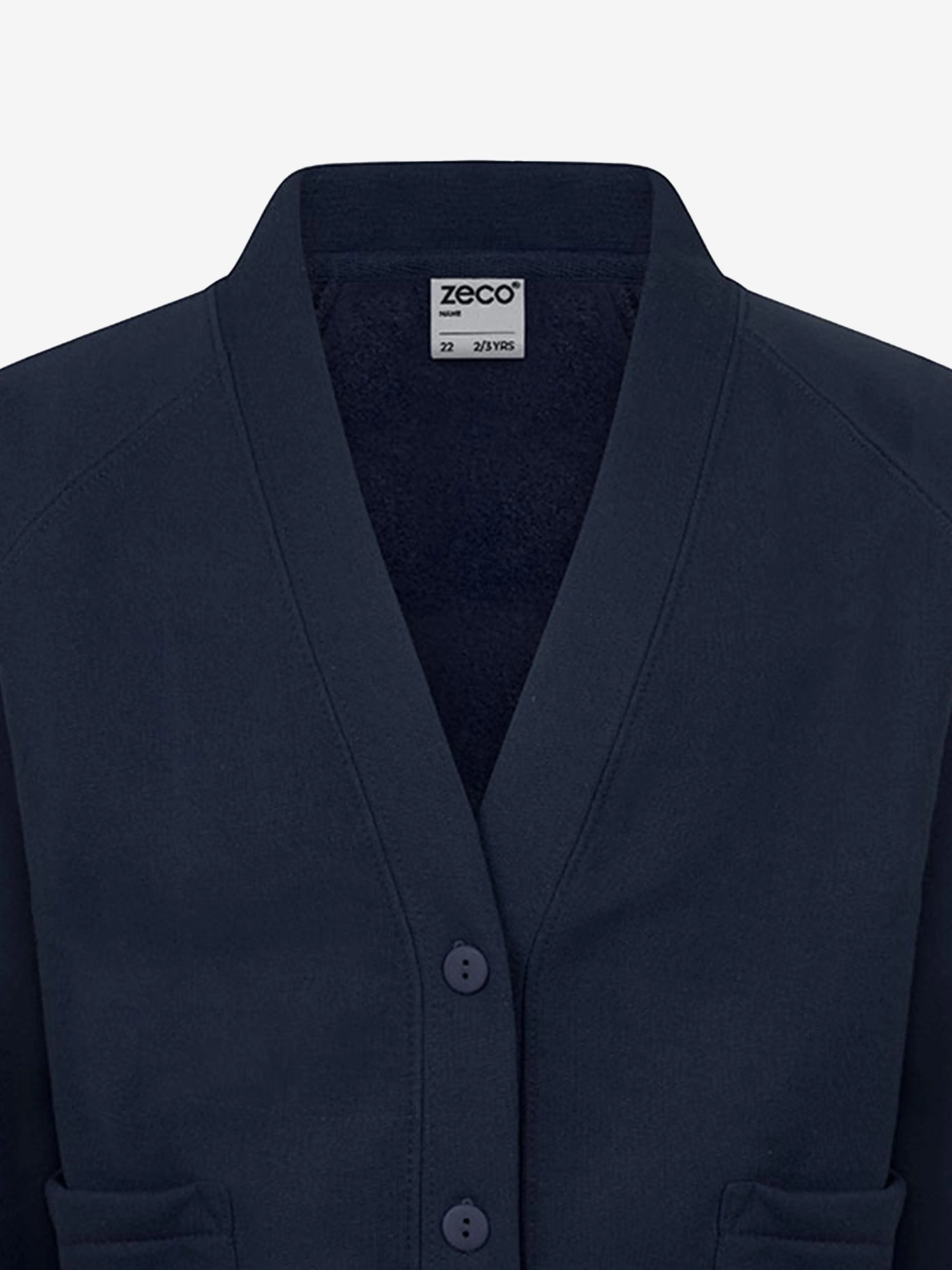 Zeco Kids Schul-Sweatshirt Cardigan in Marineblau