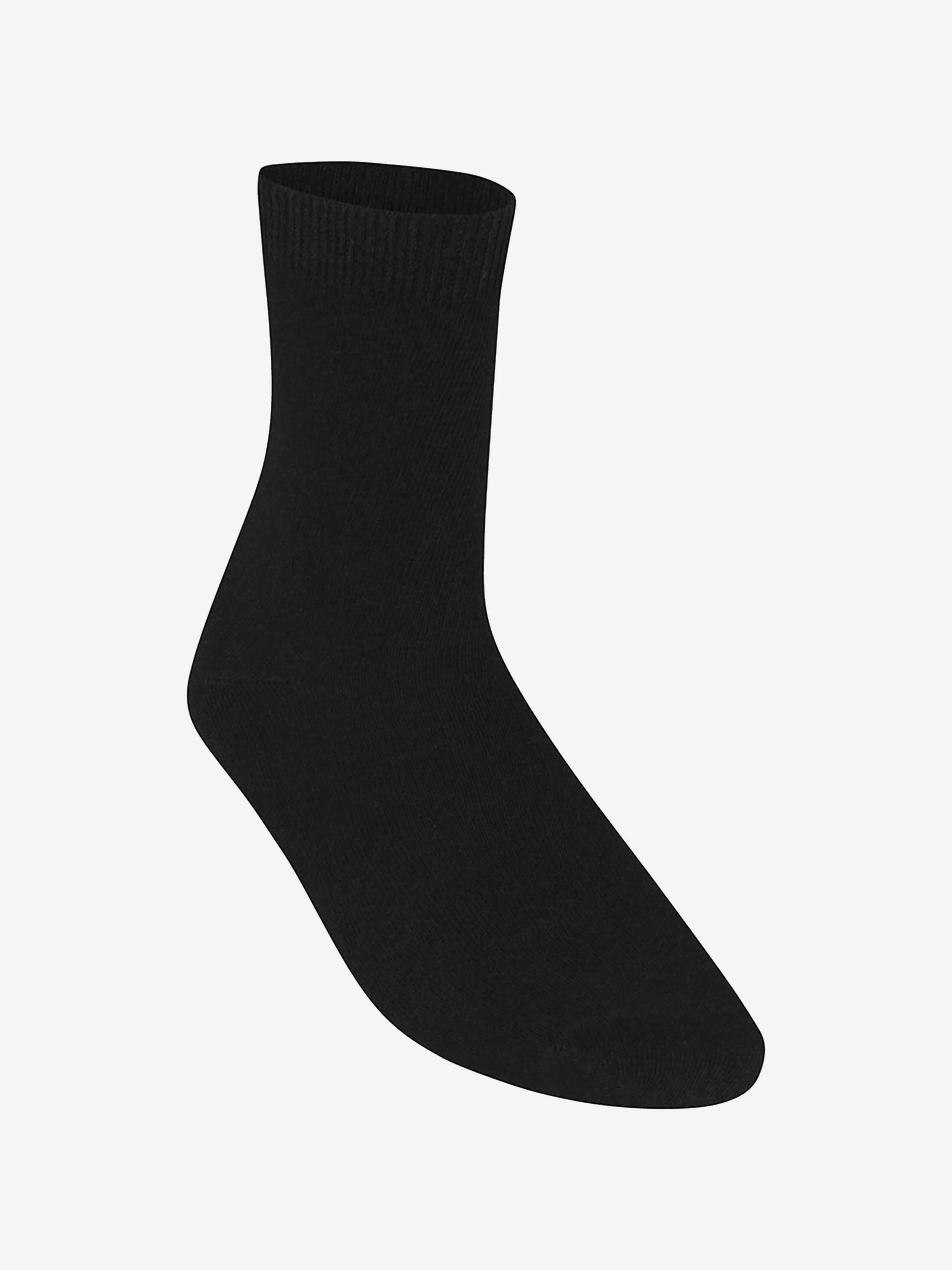 Zeco Kids School Turnover Top Socken (5er Pack) in Schwarz