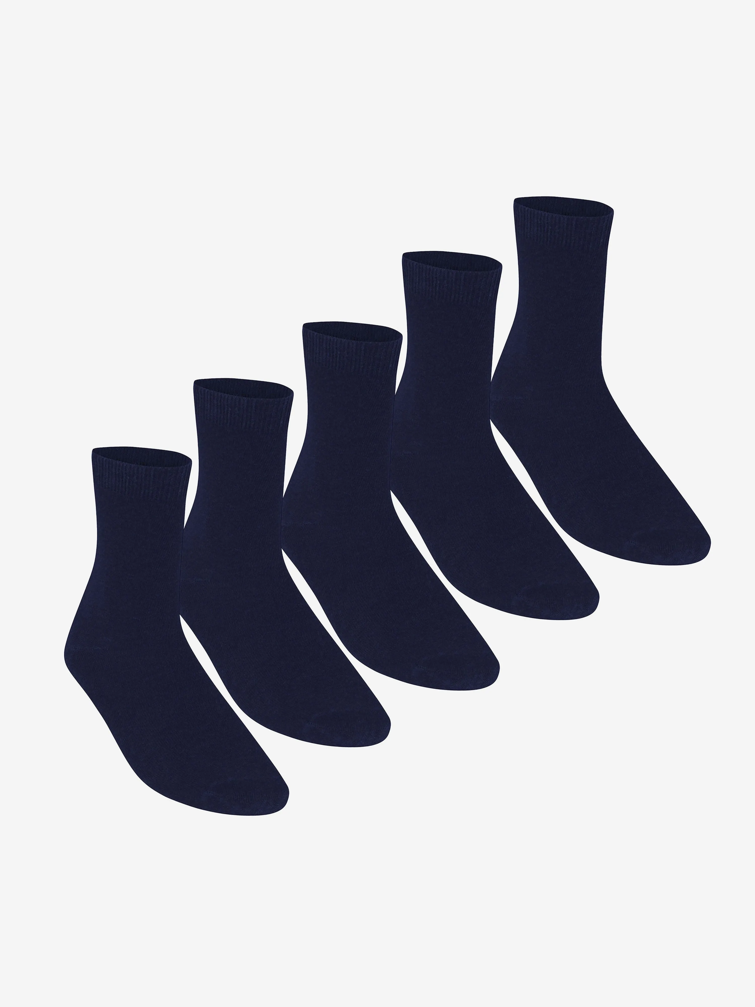 Zeco Kids School Umschlag-Socken (5er Pack) in Marineblau