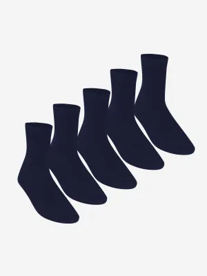 Zeco Kids School Umschlag-Socken (5er Pack) in Marineblau