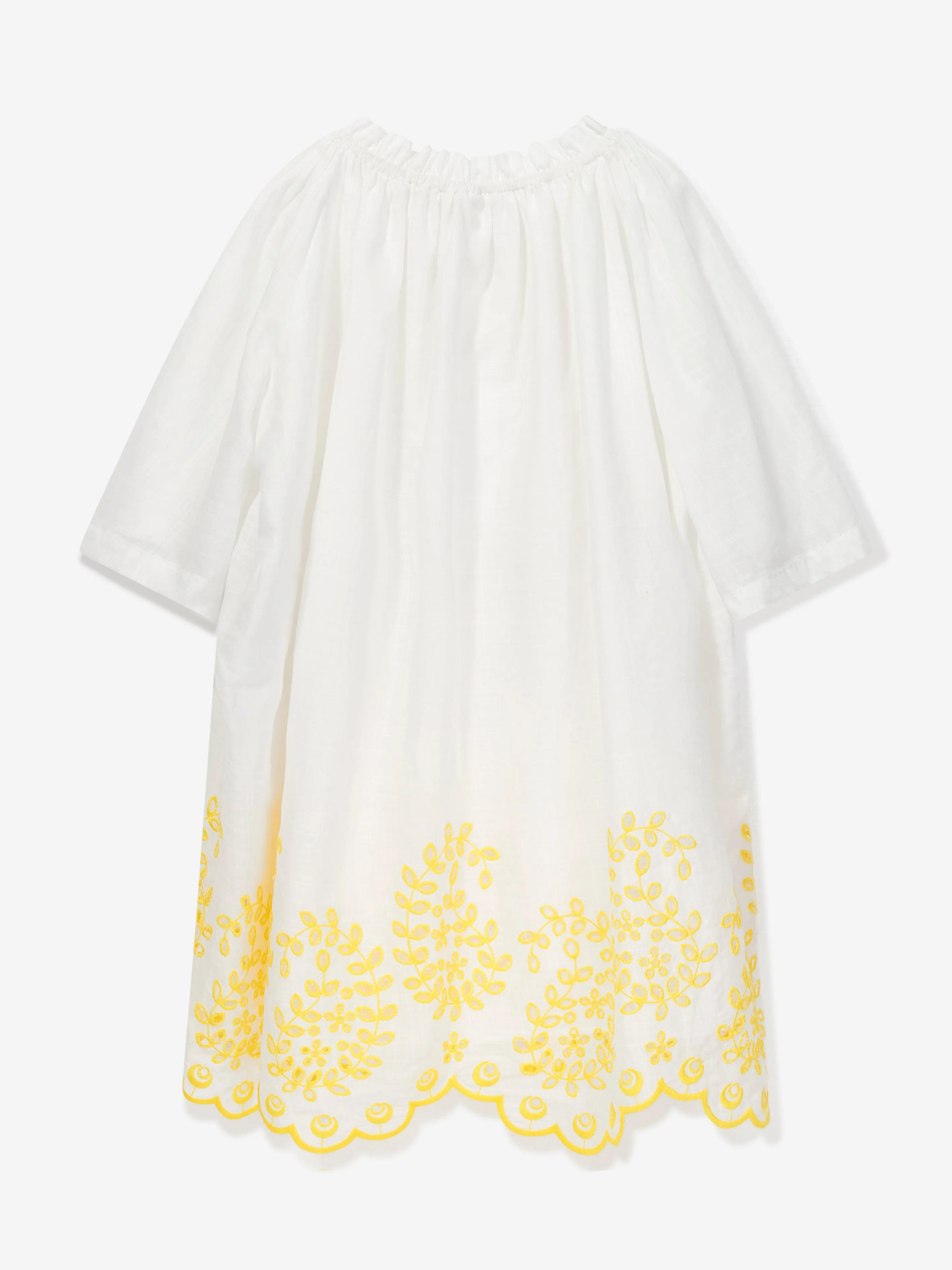 Zimmermann Mädchen Junie Besticktes Kleid in Elfenbein