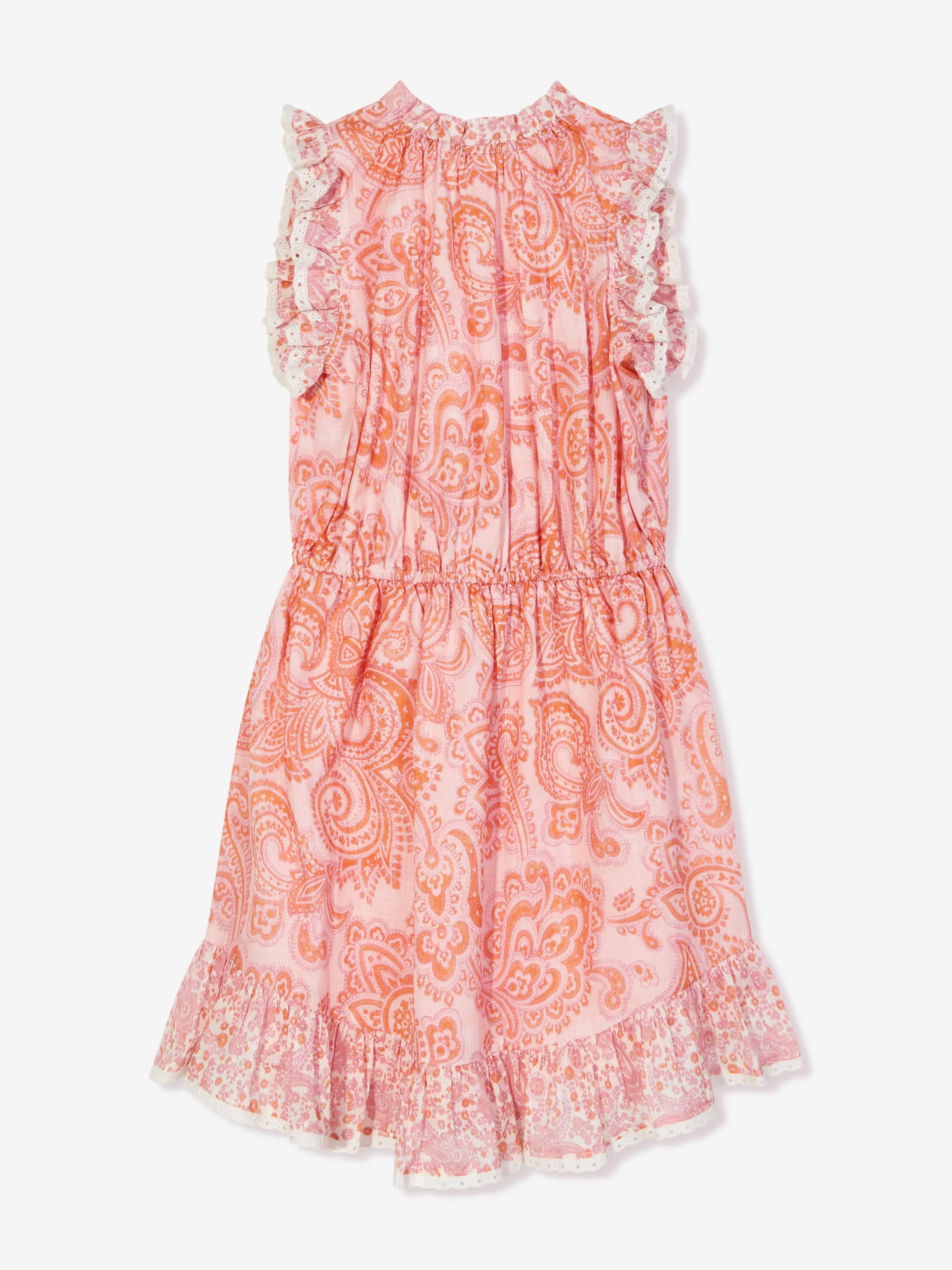 Zimmermann Mädchen Paisley Ottie Flip Kleid in Rosa