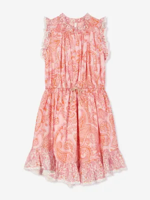 Zimmermann Mädchen Paisley Ottie Flip Kleid in Rosa
