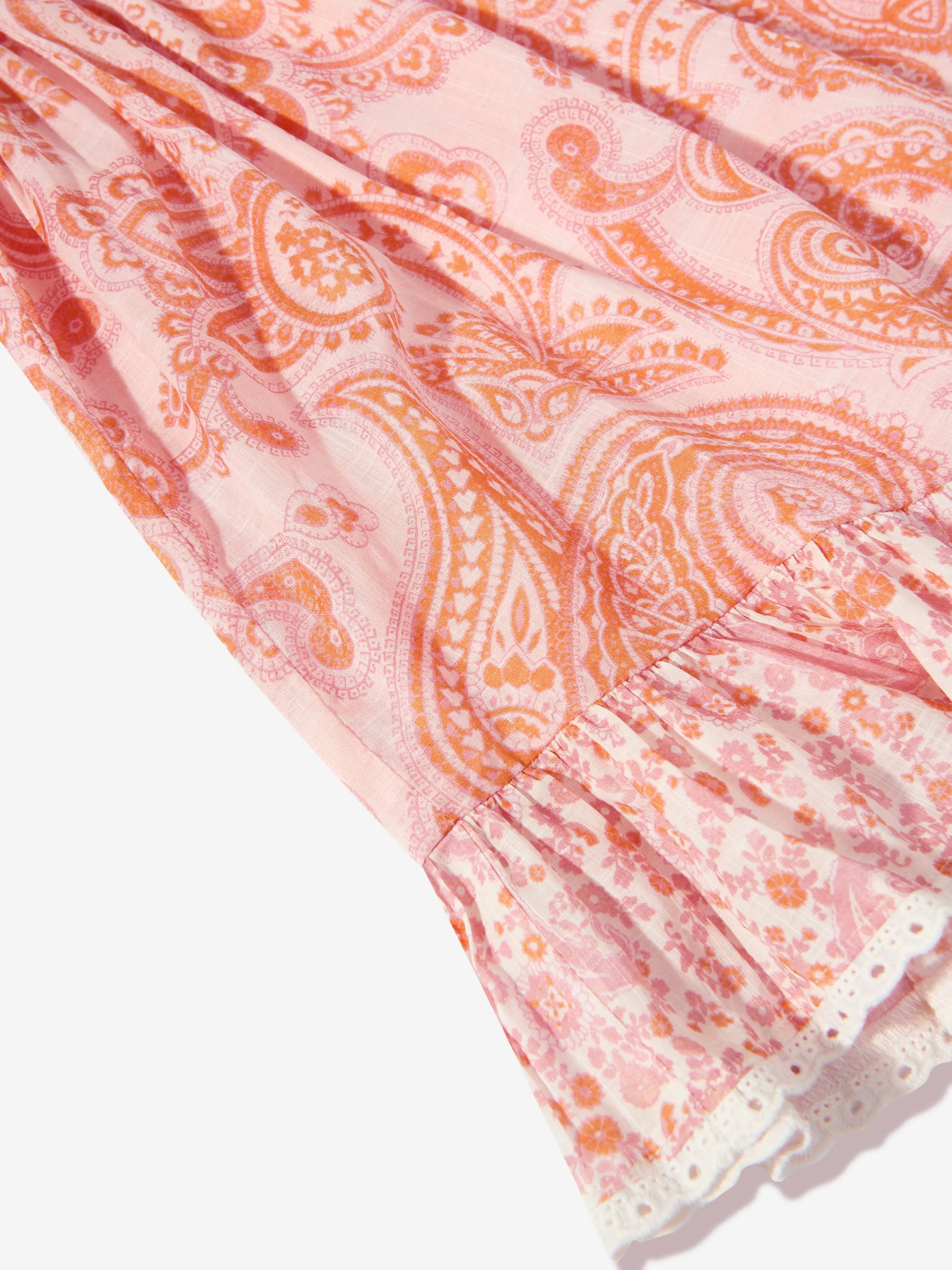 Zimmermann Mädchen Paisley Ottie Flip Kleid in Rosa